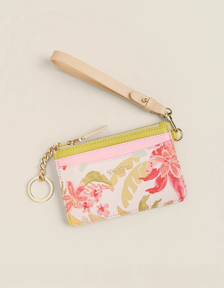 coin purse with floral print