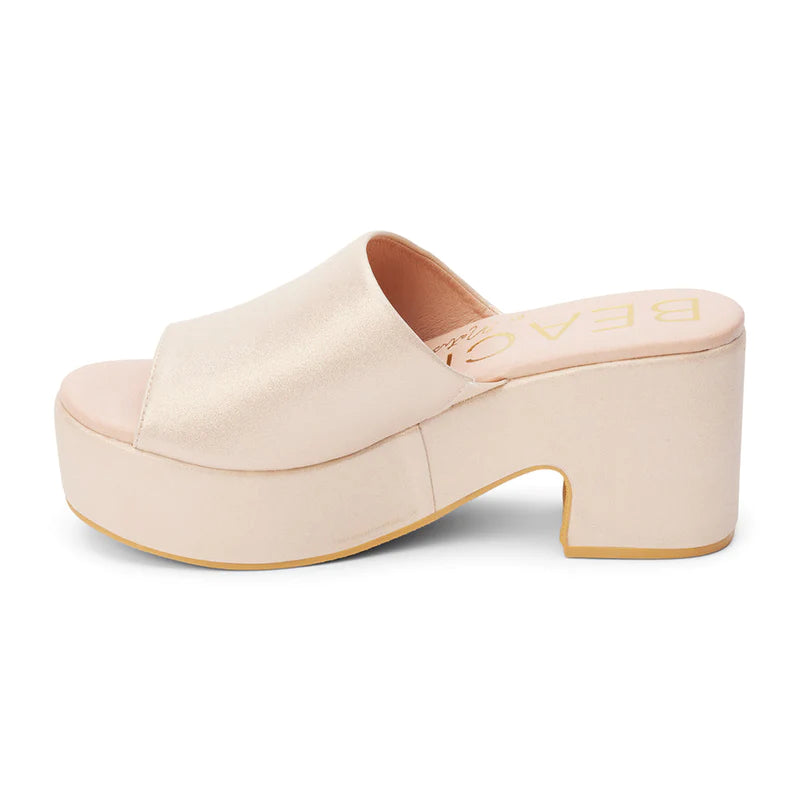 TERRY NATURAL FROST METALLIC WEDGE