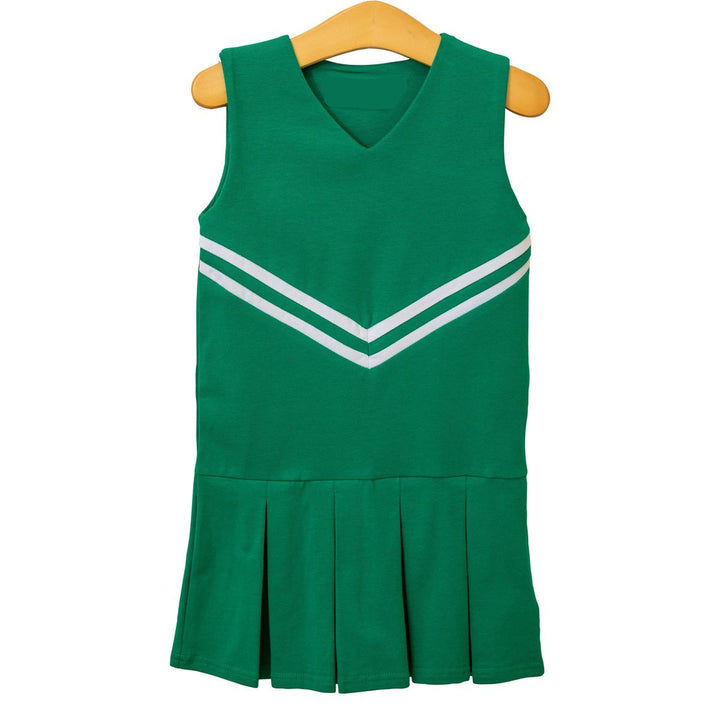 GREEN KNIT CHEER UNIFORM DRESS