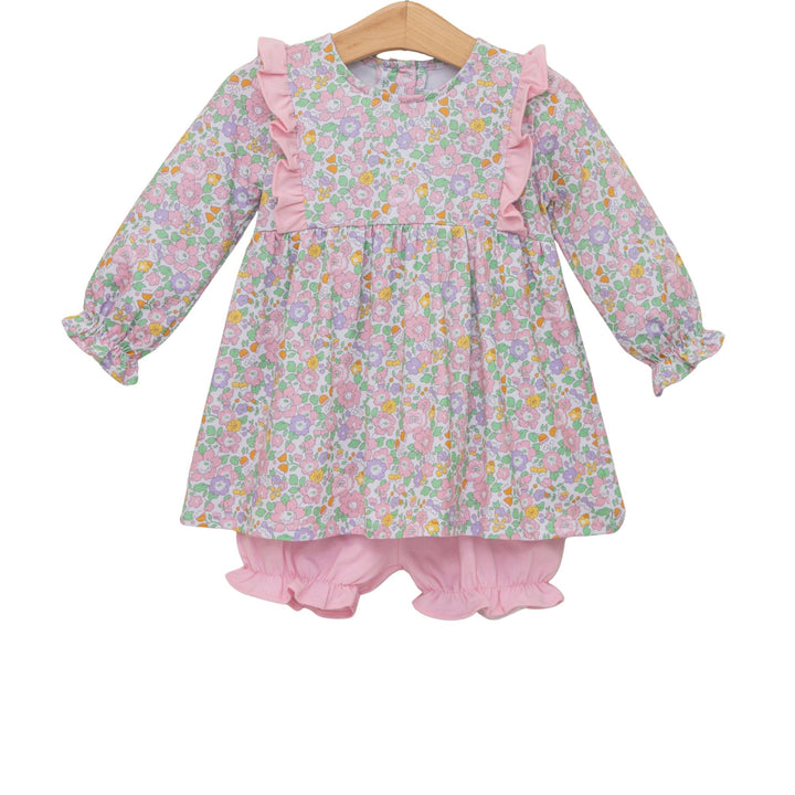 AUTUMN BLOOMS LONG SLEEVE BLOOMER SET