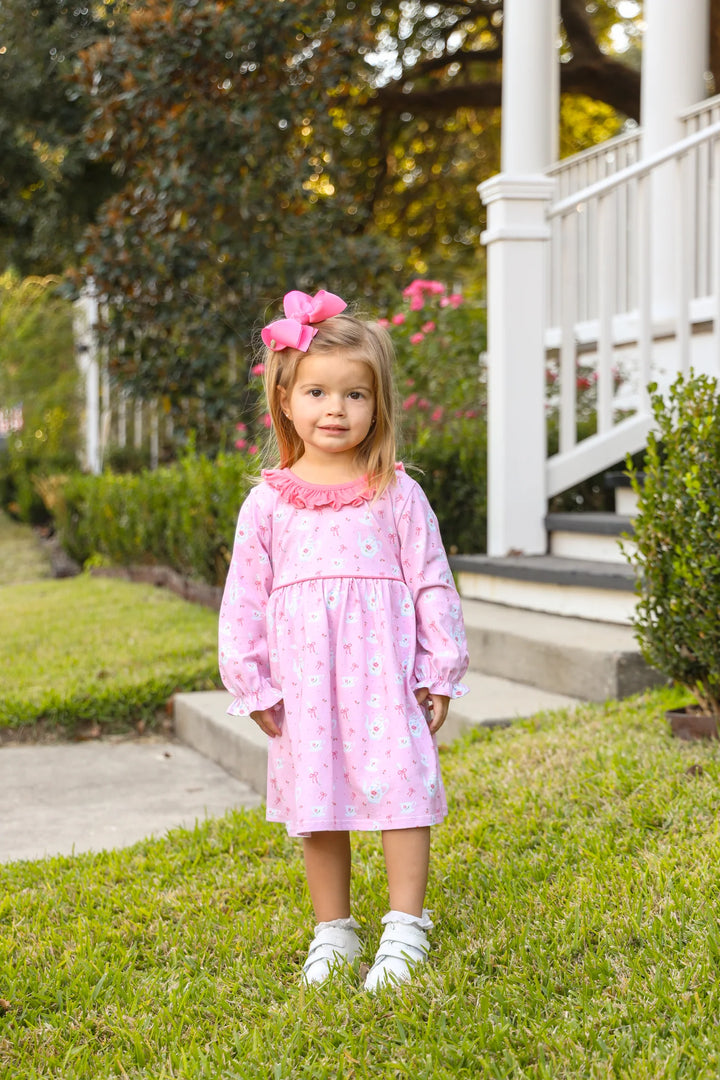 TEA FOR TWO PRINT PINK DRESS