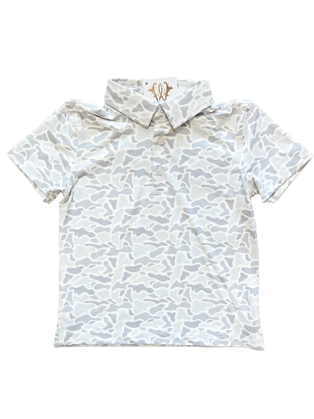 POLAR CAMO BOYS GOLF POLO
