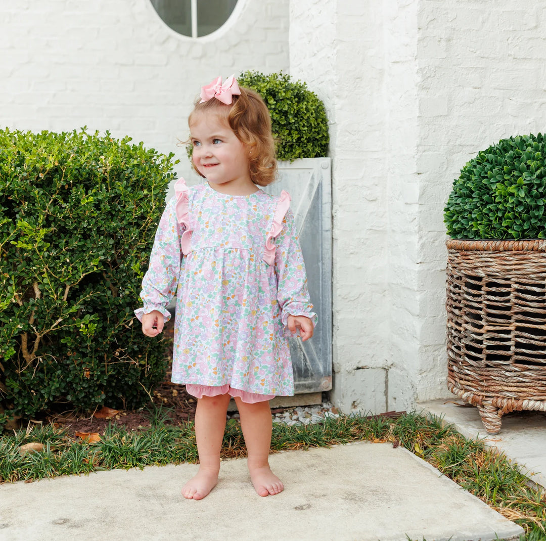 AUTUMN BLOOMS LONG SLEEVE BLOOMER SET