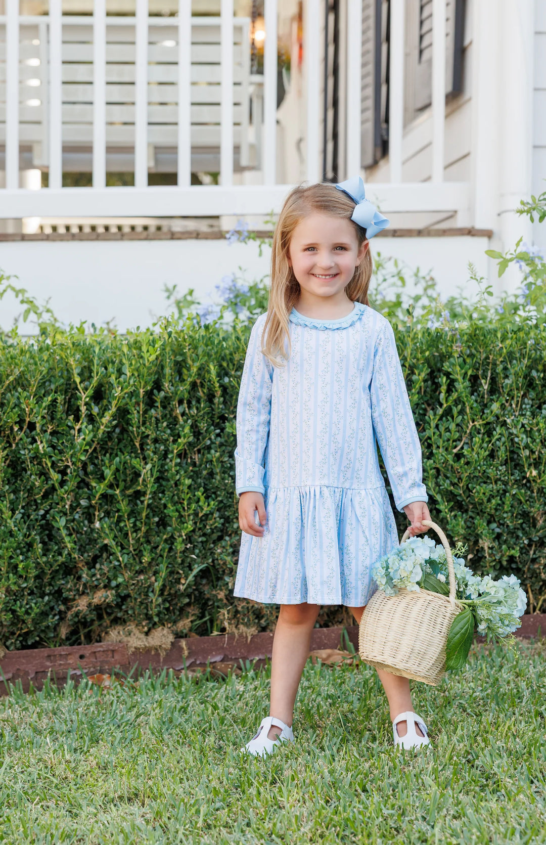 VINEYARD BLOOMS DROP WAIST DRESS