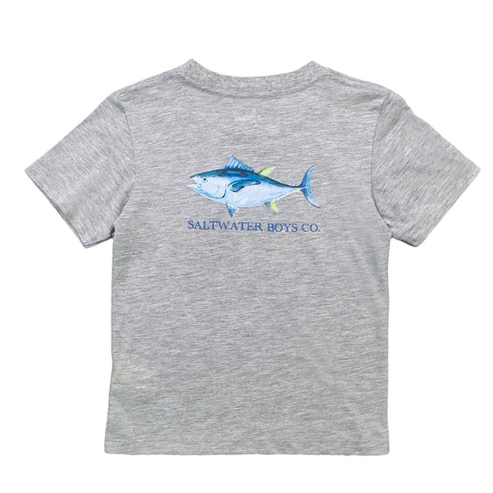 TUNA GREY PERFORMANCE TEE