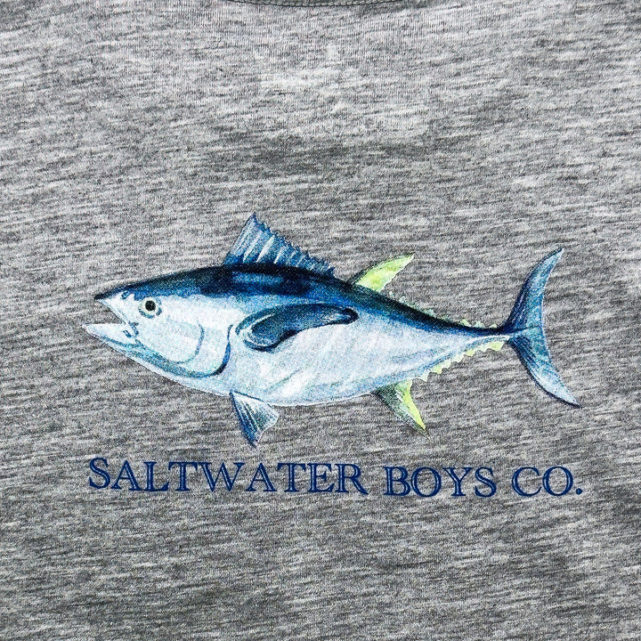 TUNA GREY PERFORMANCE TEE