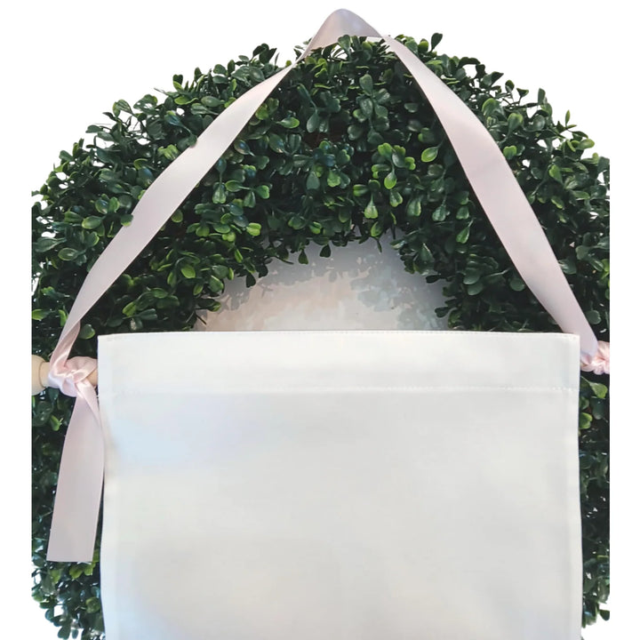 BABY BANNER WITH PINK RIBBON