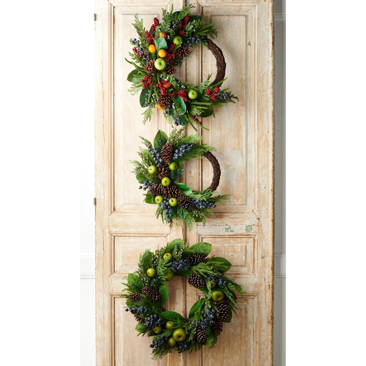 29" ASYMMETRICAL FRUIT WREATH