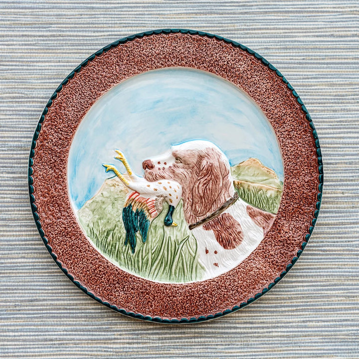 WILDLIFE SPANIEL WALL PLATE