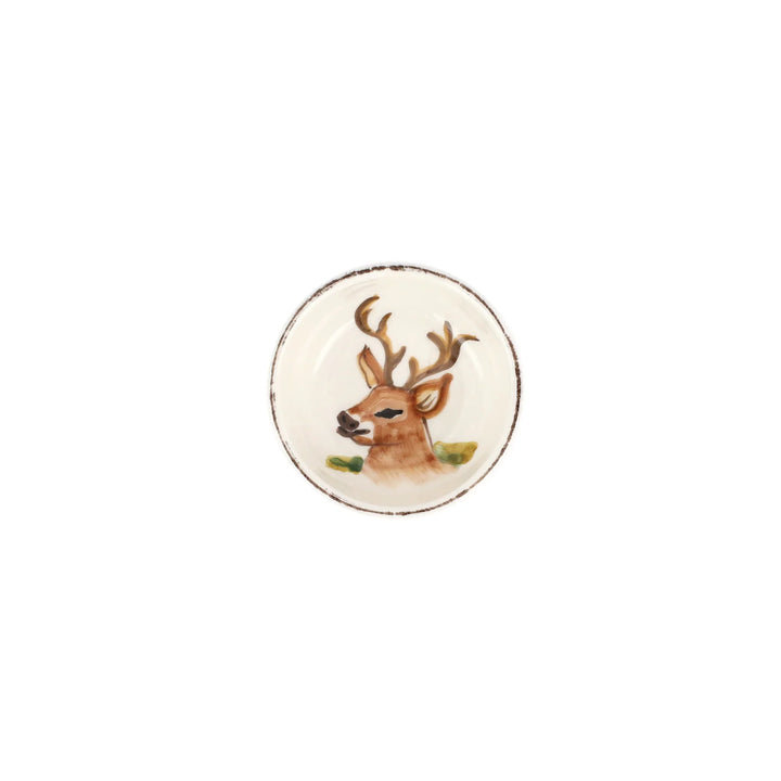 STUCKER/HUGHES: WILDLIFE DEER CONDIMENT BOWL
