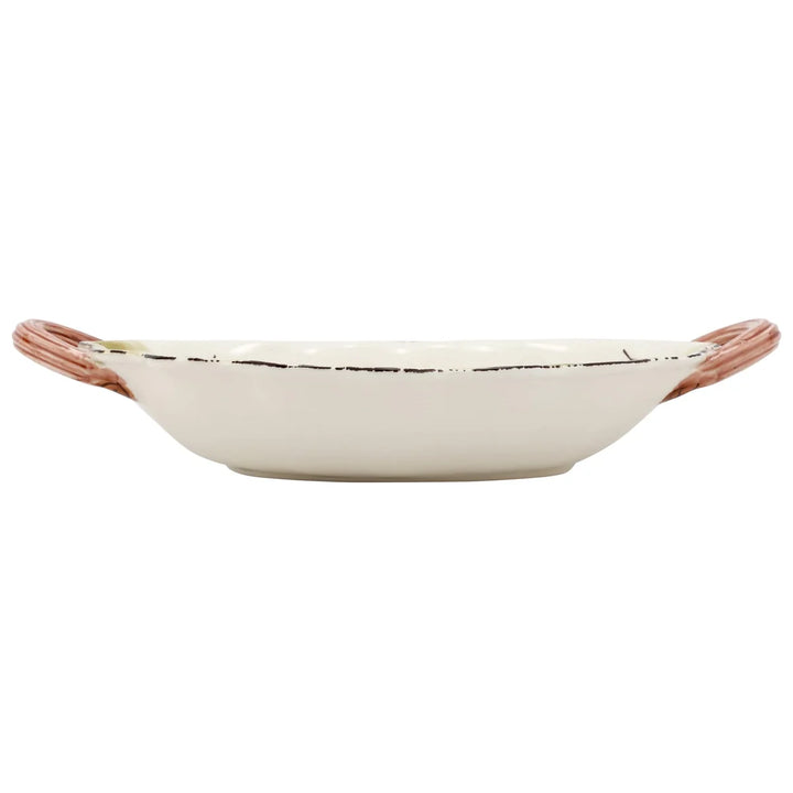 WILDLIFE HUNTING DOG HANDLED OVAL BOWL