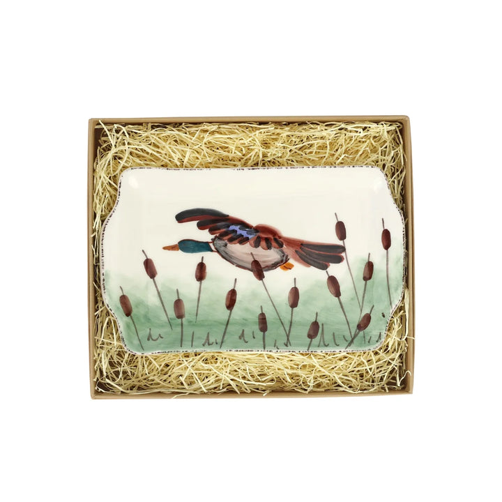WILDLIFE MALLARD RECTANGULAR PLATE