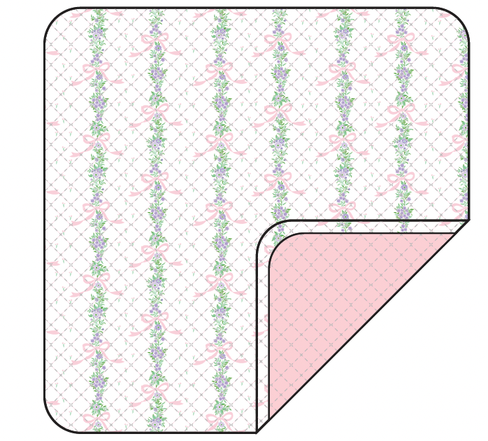 CAD of fincastle floral print in play mat design