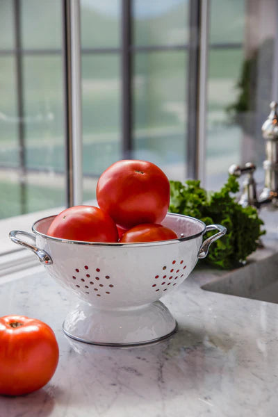 WHITE MEDIUM COLANDER