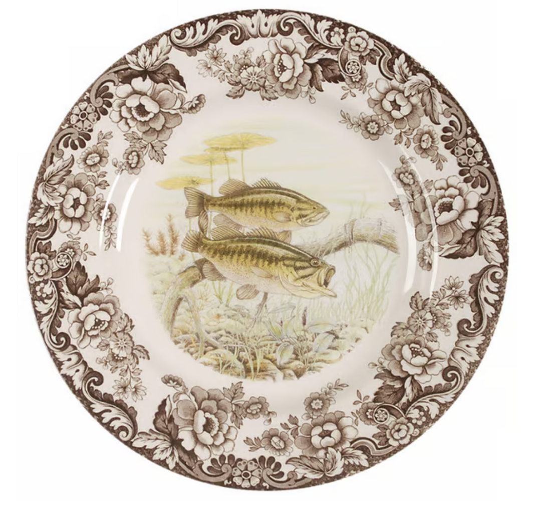 Woodland dinner plate largemouth bass