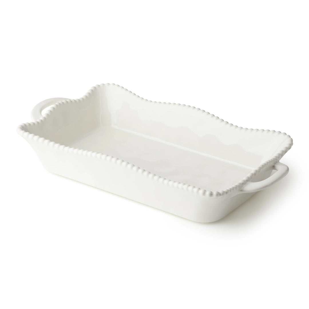 CREAM PERLETTE MEDIUM RECTANGULAR BAKER