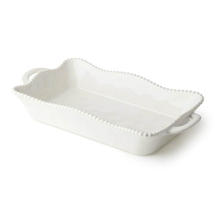 CREAM PERLETTE MEDIUM RECTANGULAR BAKER