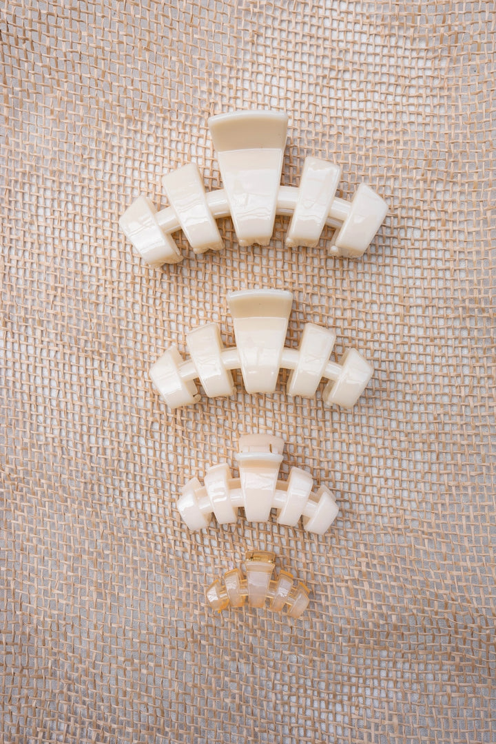 TELETIES HAIR CLIP ALMOND BEIGE