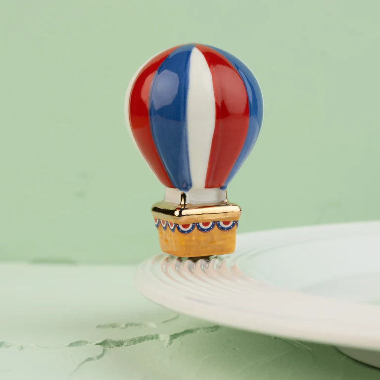 Nora Fleming Red, White, and Balloon Mini ceramic mini attachment for patriotic serving accent | Walker Boutique