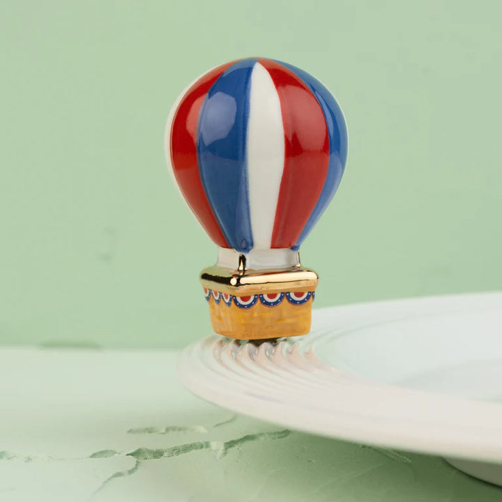 Nora Fleming Red, White, and Balloon Mini ceramic mini attachment for patriotic serving accent | Walker Boutique
