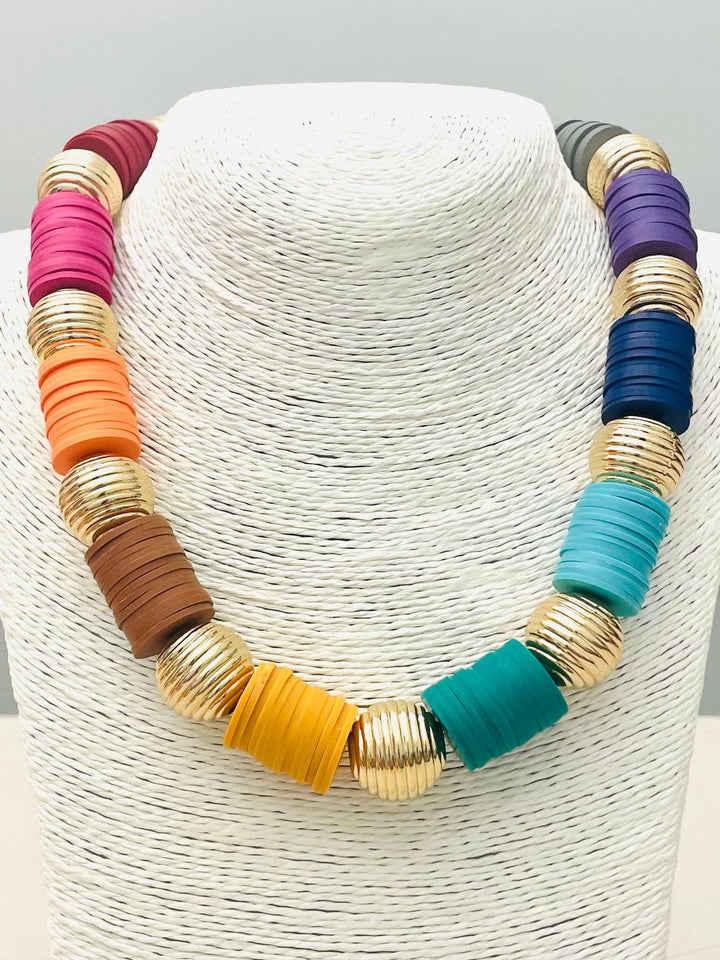 MULTI COLOR CAROUSEL NECKLACE