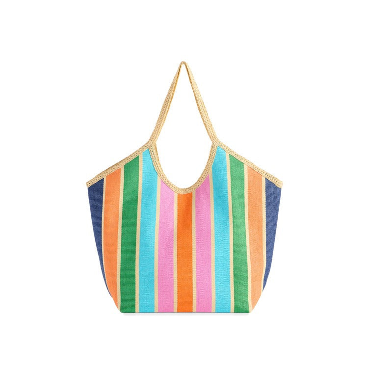 Multi Capri Tote – Colorful Large Tote Bag for Beach, Travel, and Everyday Use | Walker Boutique