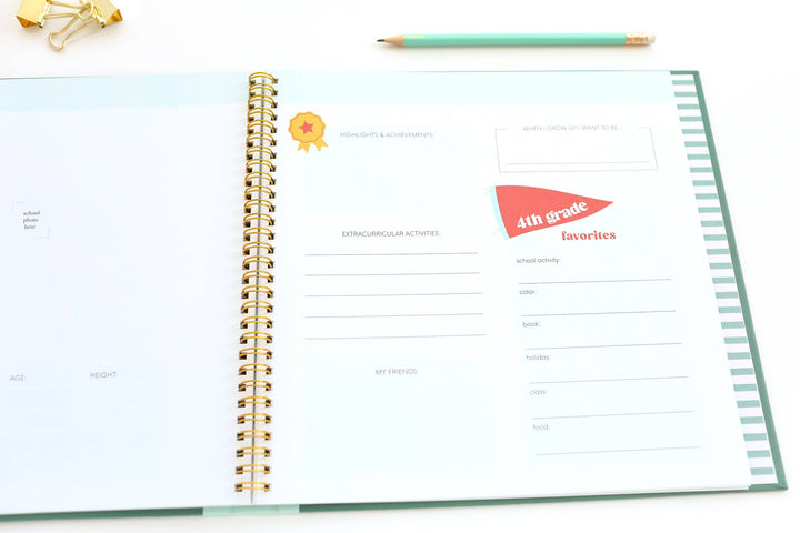 THE SCHOOL YEARS MEMORY BOOK: A TIMELESS SCHOOL MEMORY BOOK