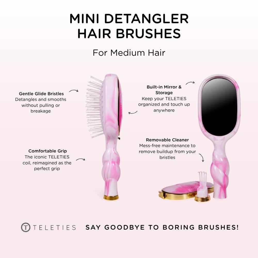 PINCH ME! MINI DETANGLER HAIR BRUSH FOR MEDIUM HAIR
