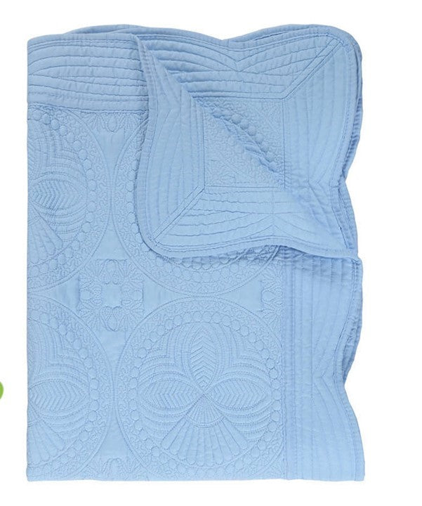 Light blue strapless top with textured pattern on a white background
