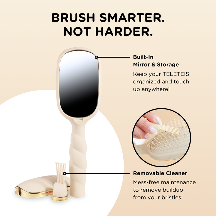 TAN DETANGLER HAIR BRUSH FOR MEDIUM HAIR