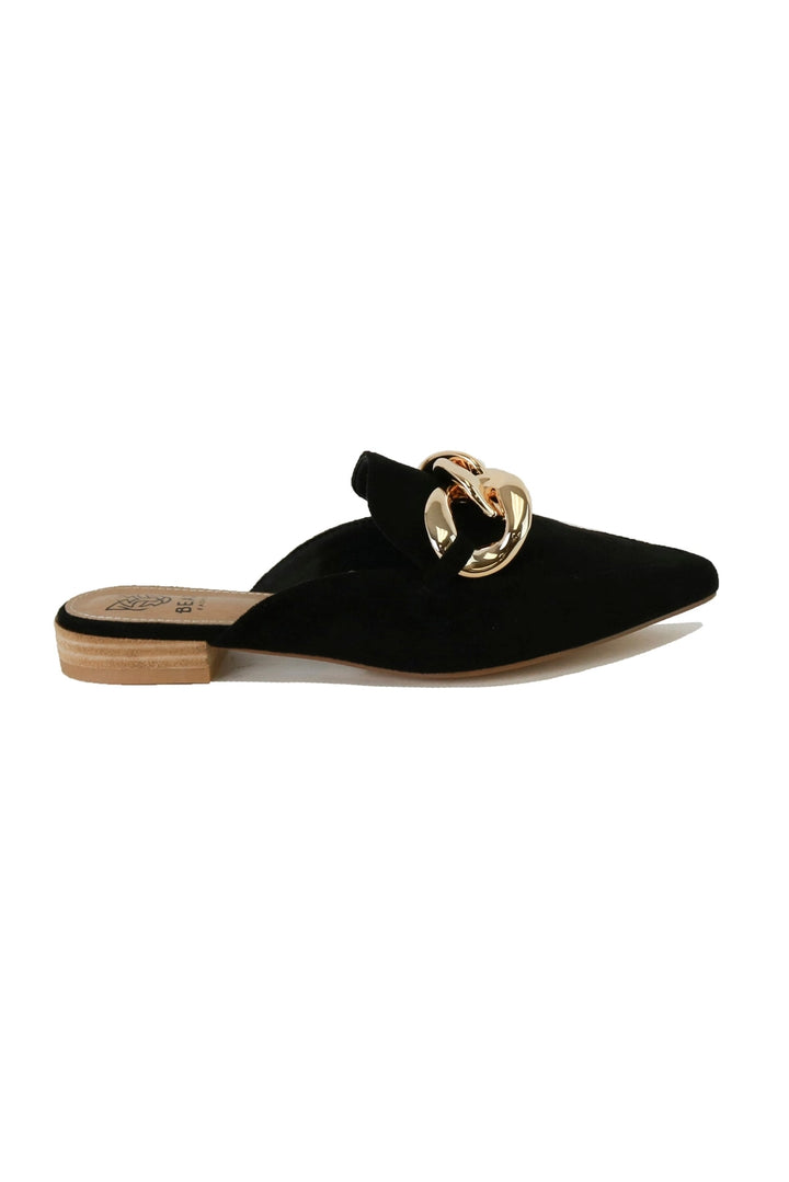 BLACK GOLD CHAIN MULE