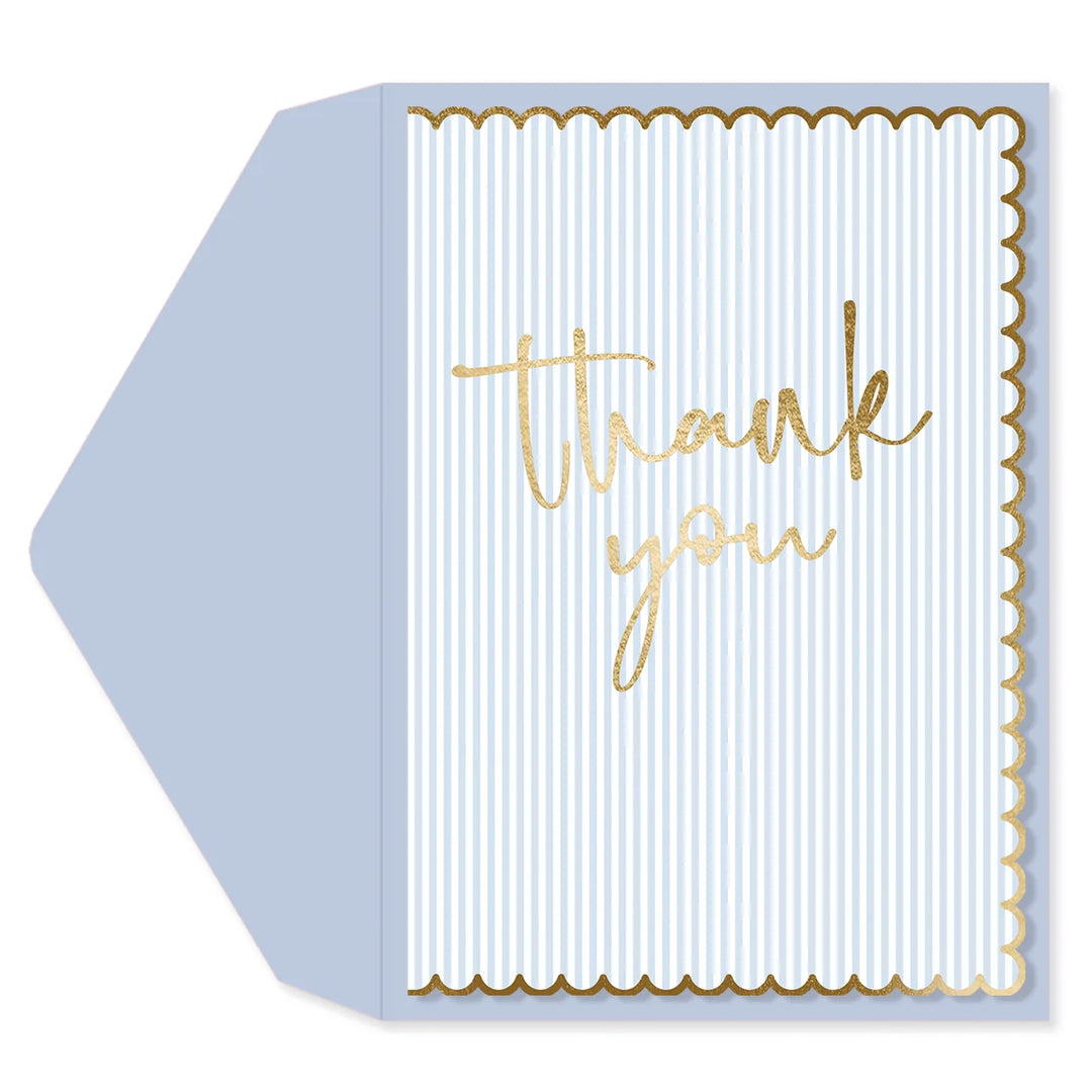 SIMPLE STRIPED THANK YOU BLANK CARD