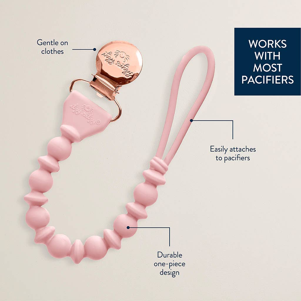 ITZY PACI STRAP SILICONE ONE-PIECE PACIFIER CLIP