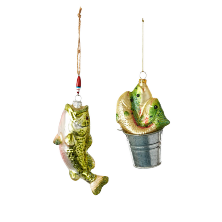 BASS FISHING ORNAMENT