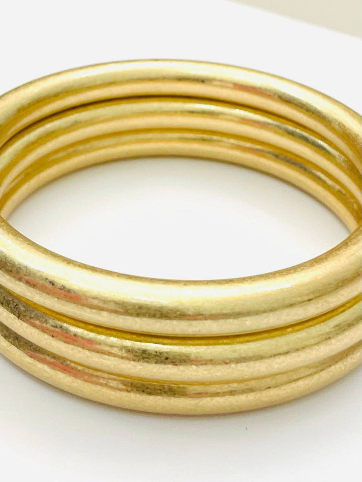 MATTE GOLD CHIC BOLD VINTAGE BANGLES SET