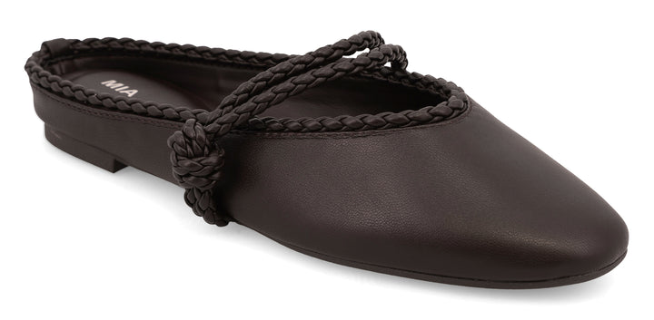BELLINNI COFFEE RUCHED BALLET FLAT
