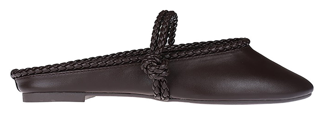 BELLINNI COFFEE RUCHED BALLET FLAT