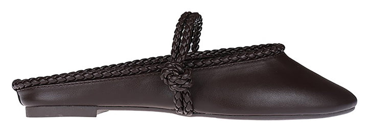 BELLINNI COFFEE RUCHED BALLET FLAT