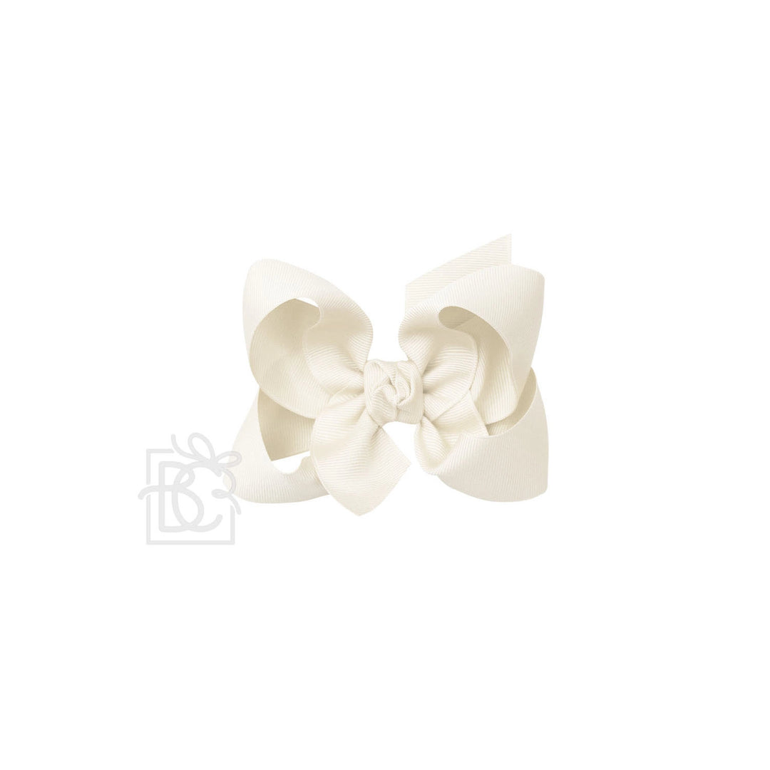 White hair bow on a white background