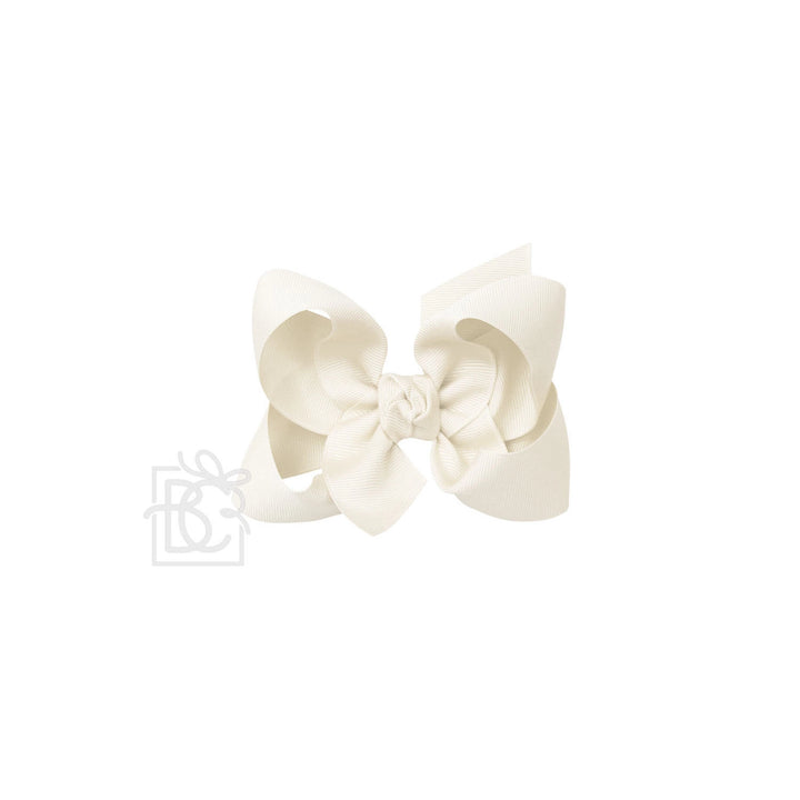 White hair bow on a white background