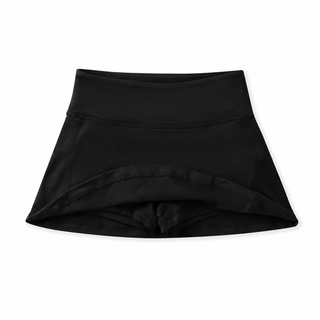 BLACK ACTIVE SKORT