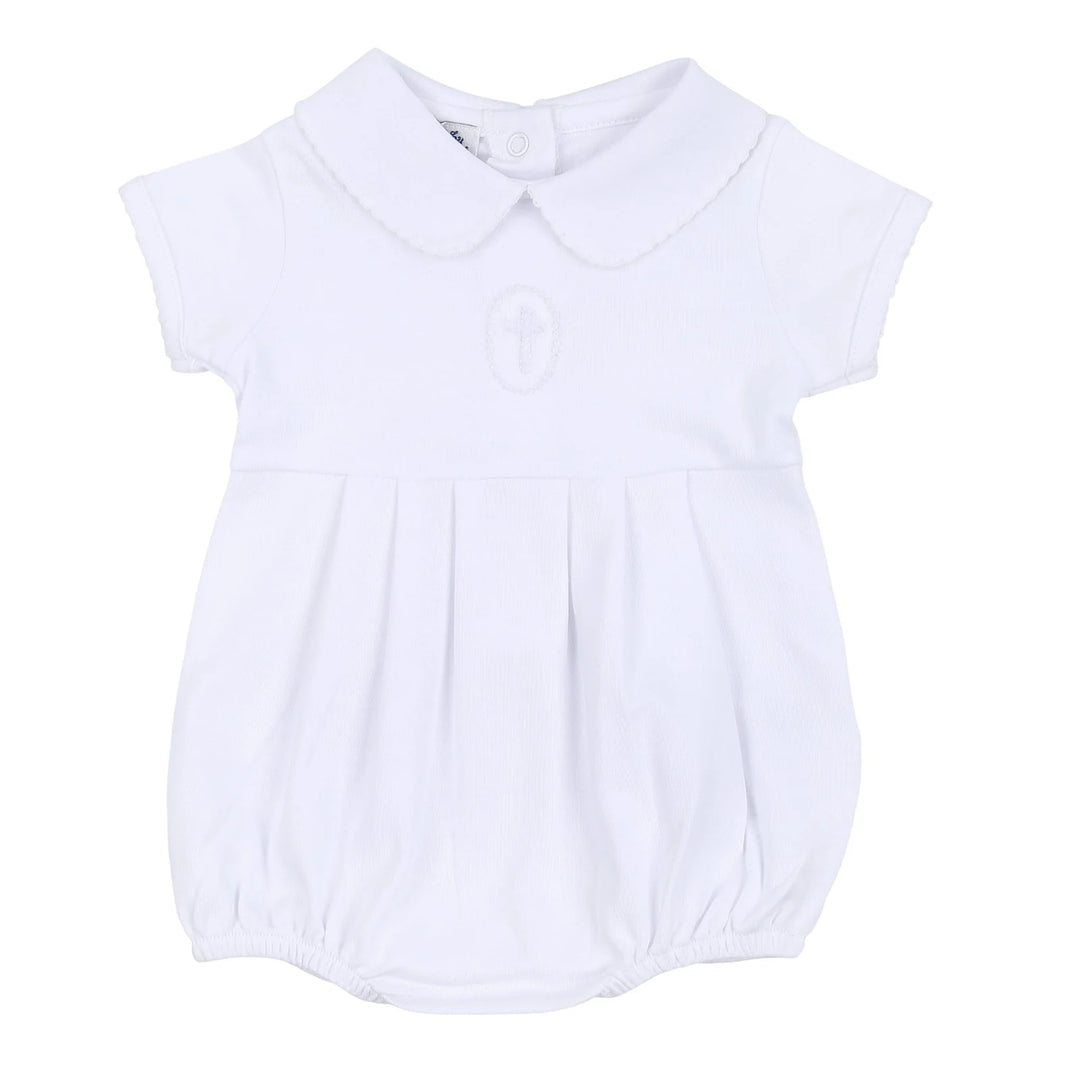 WHITE BLESSED COLLARED BUBBLE