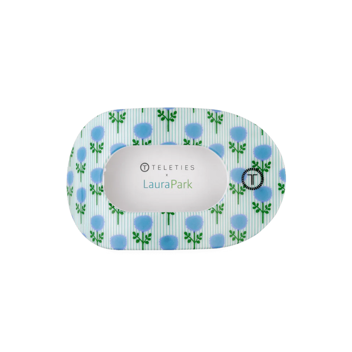 TELETIES X LAURA PARK | BLUE MARIGOLD FLAT ROUND HAIR
CLIP