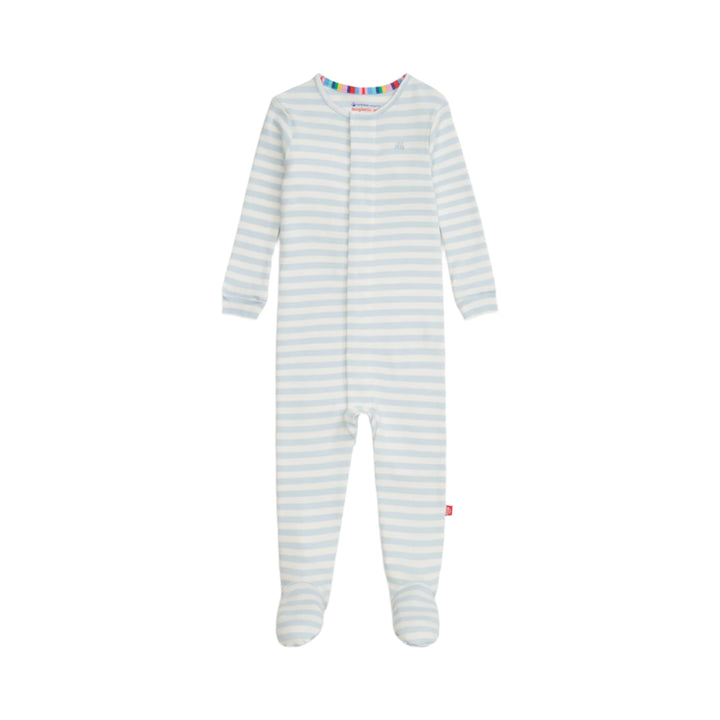 Stripe Organic Cotton Footie