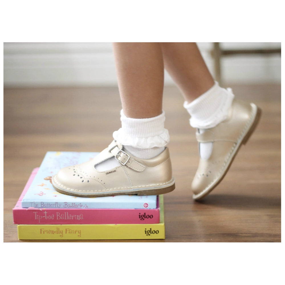 Champagne Ruthie Mary Jane - Toddler Girls Champagne Dress Shoe - Walker Boutique