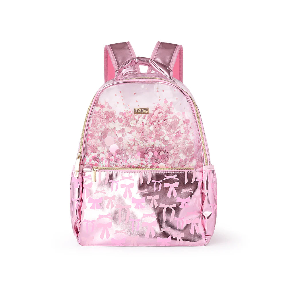 PINK BOWS & CONFETTI BACKPACK