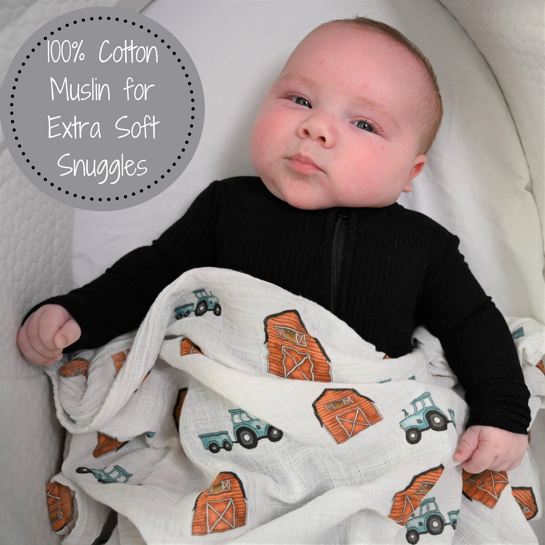 HOW WE ROLL SWADDLE BLANKET