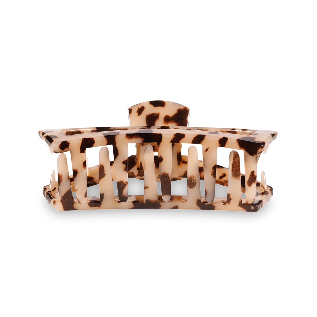 TELETIES OPEN HAIR CLIP BLONDE TORTOISE