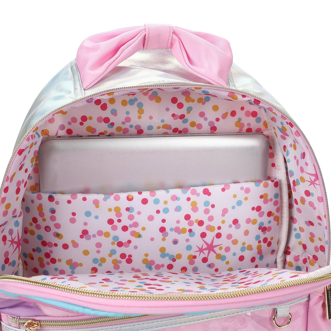 TAYLOR QUILTED CONFETTI HEARTS BACKPACK
