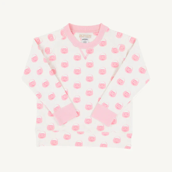 VINTAGE PREP PUMPKIN PAILS PINK CASSIDY CREWNECK